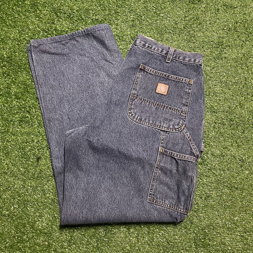 Carhartt B13 Carpenter Jeans Men’s 36x34 Medium Wash Workwear Denim